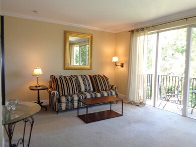 Comfortable sofa in the living room with a view of