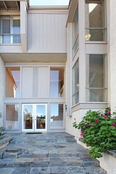 Glass doors entrance