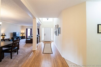 Foyer open to the formal dining and living room