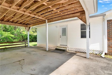 View of patio featuring entry steps