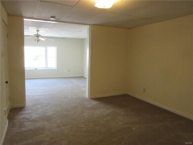 Bedroom looking into living room