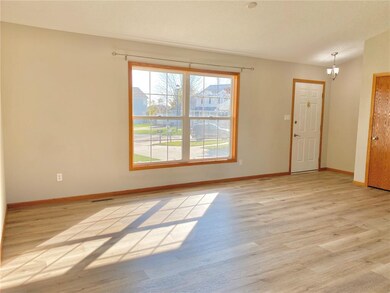Living room, all new flooring.