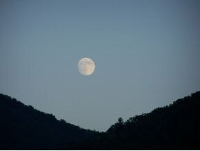 Moon Over Hampton Mountains