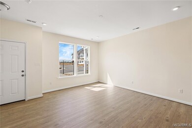 Unfurnished room with light hardwood / wood-style floors