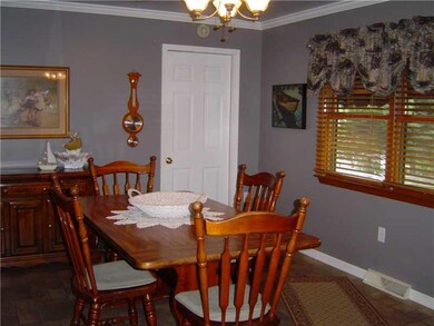 Dining Room. Large dining area is open to kitchen