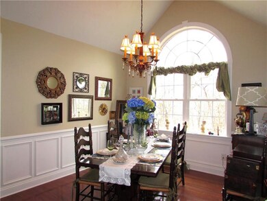 There is a Chair Rail that extends to the Wainscot