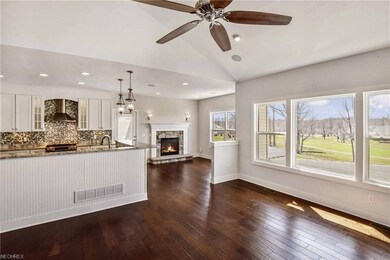 Great room open to kitchen with view of Hearty/Mor