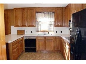 Kitchen with newer cabinets