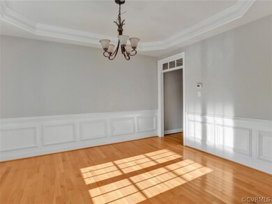 Dining Room with tray ceiling!