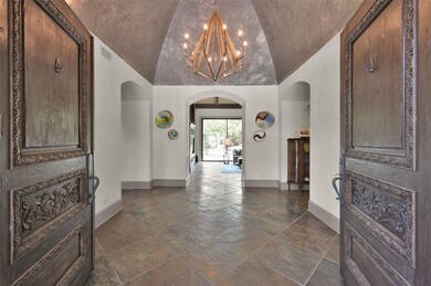 Elegant foyer showcasing stylish designer paint fi
