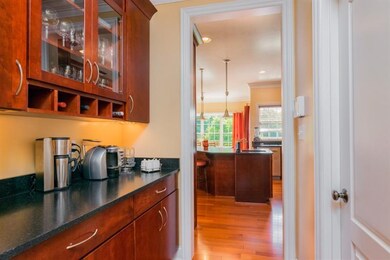 The butler's pantry, which runs between the kitche