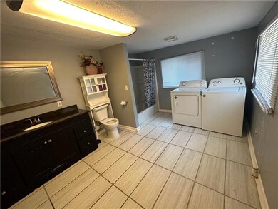 main level bath and laundry
