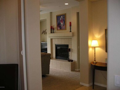 Den looking into Great Room/ Fireplace