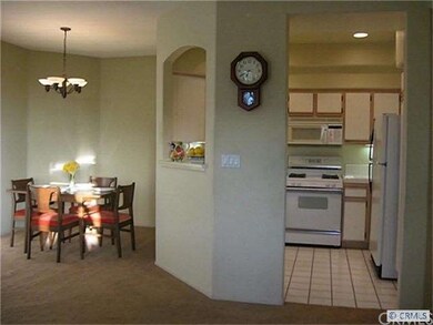 View of kitchen and dining room
