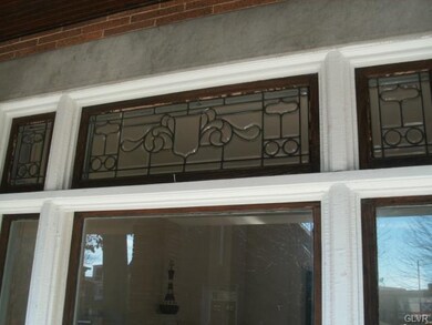 Beautiful window detailing of beveled glass from t