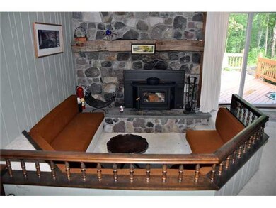 Family Room Conversation pit in family room with f