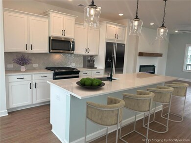 Get swept away in this stylish kitchen with a larg