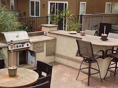 Island with built in BBQ