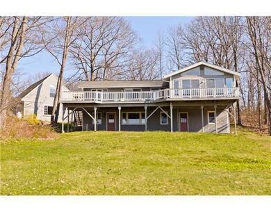 Exterior Back. Large deck and...