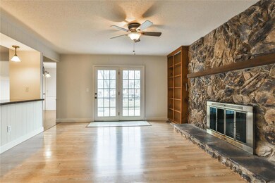 The heart of the home is the open family room, kit