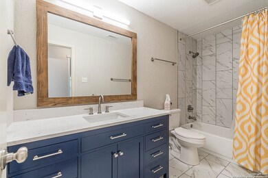 Beautifully updated guest bathroom.