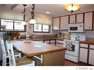 Kitchen Spacious kitchen area with large eat in co