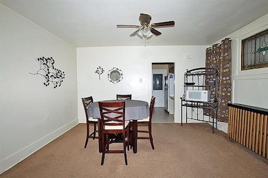 Large first floor dining room with beautiful stain