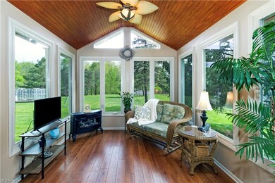 Fabulous 4 Season Sun Room Addition with Gas Fireplace & Ceiling Fan