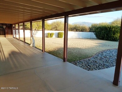 Full length covered patio