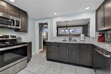 Kitchen recently updated. Plenty of cabinets!