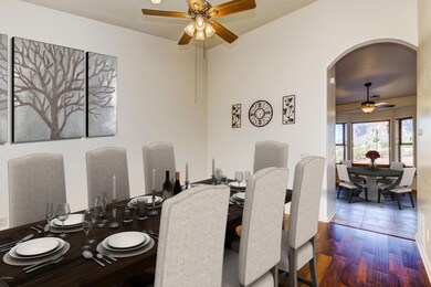 staged dining room