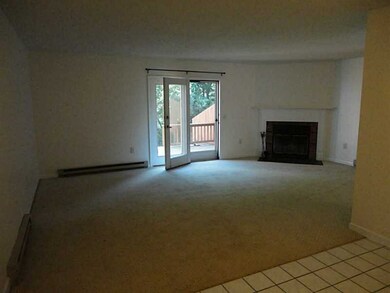 Living Room. FIREPLACE WITH DOOR OPENING TO LARGE