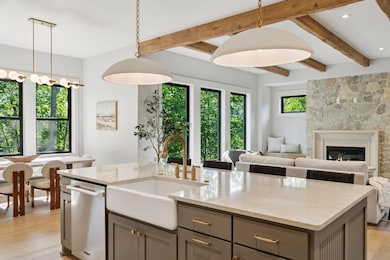Kitchen View into Great Room * photo of like home
