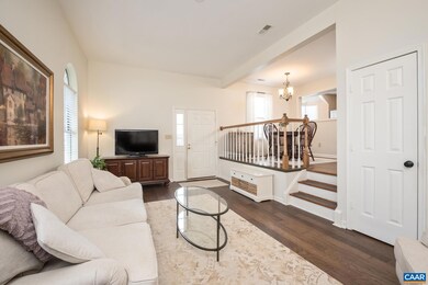 This view is looking to the front door and the din