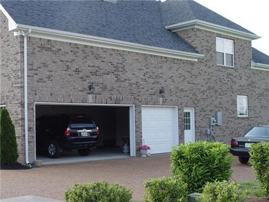 Large 3 car garage.