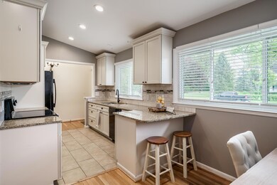 updated kitchen with eating area