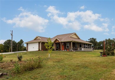 Right side elevation showcasing wrap around porch