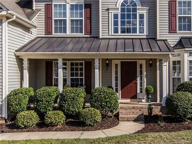 Lovely covered porch overlooking private cul-de-sa