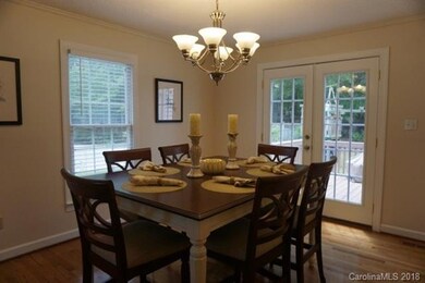 Formal dining room with deck access