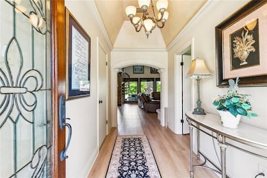 Inviting foyer leads to spacious interior