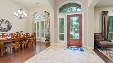 This photo shows both formals off the main entry.