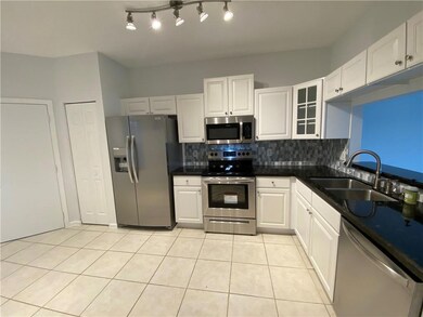 Freshly painted bright kitchen