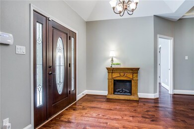 As you enter the front door, the grand entrance wi