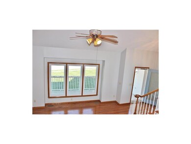 This is looking down to the front door from the ki