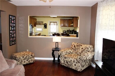 Living Room Open to Kitchen/Dining Room