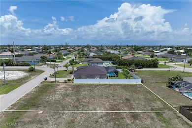 Aerial view of residential area