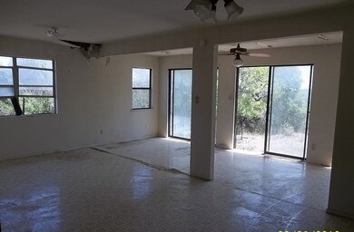 Living room and dining room