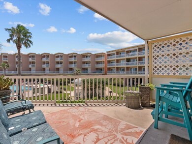 Plenty of sitting area to enjoy the Gulf breeze.