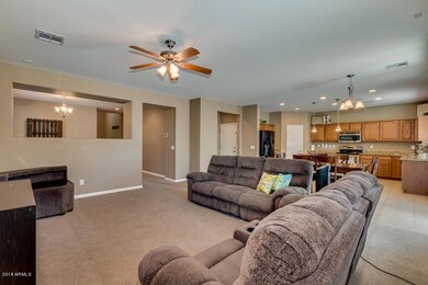 Great room, flex room & kitchen!