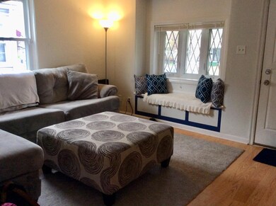 Living room with window seat
